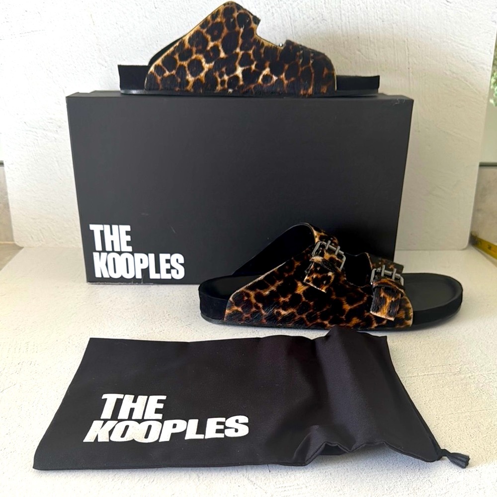 The Kooples Leopard Print Sandals